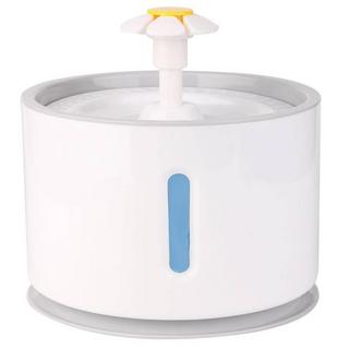 eStore  Runder Wasserbrunnen für Haustiere - Grau 