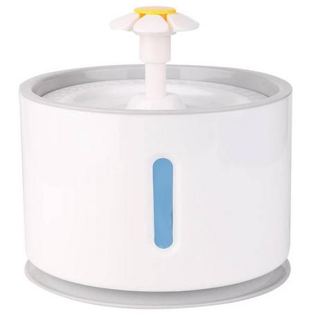 eStore  Runder Wasserbrunnen für Haustiere - Grau 