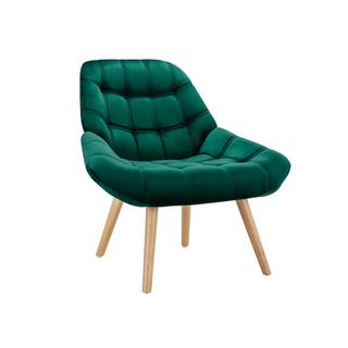 Vente-unique Fauteuil en velours vert LUOSTO  