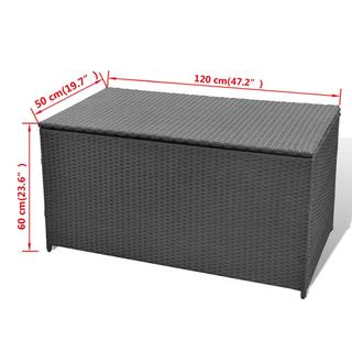 VidaXL Gartenbox poly-rattan  