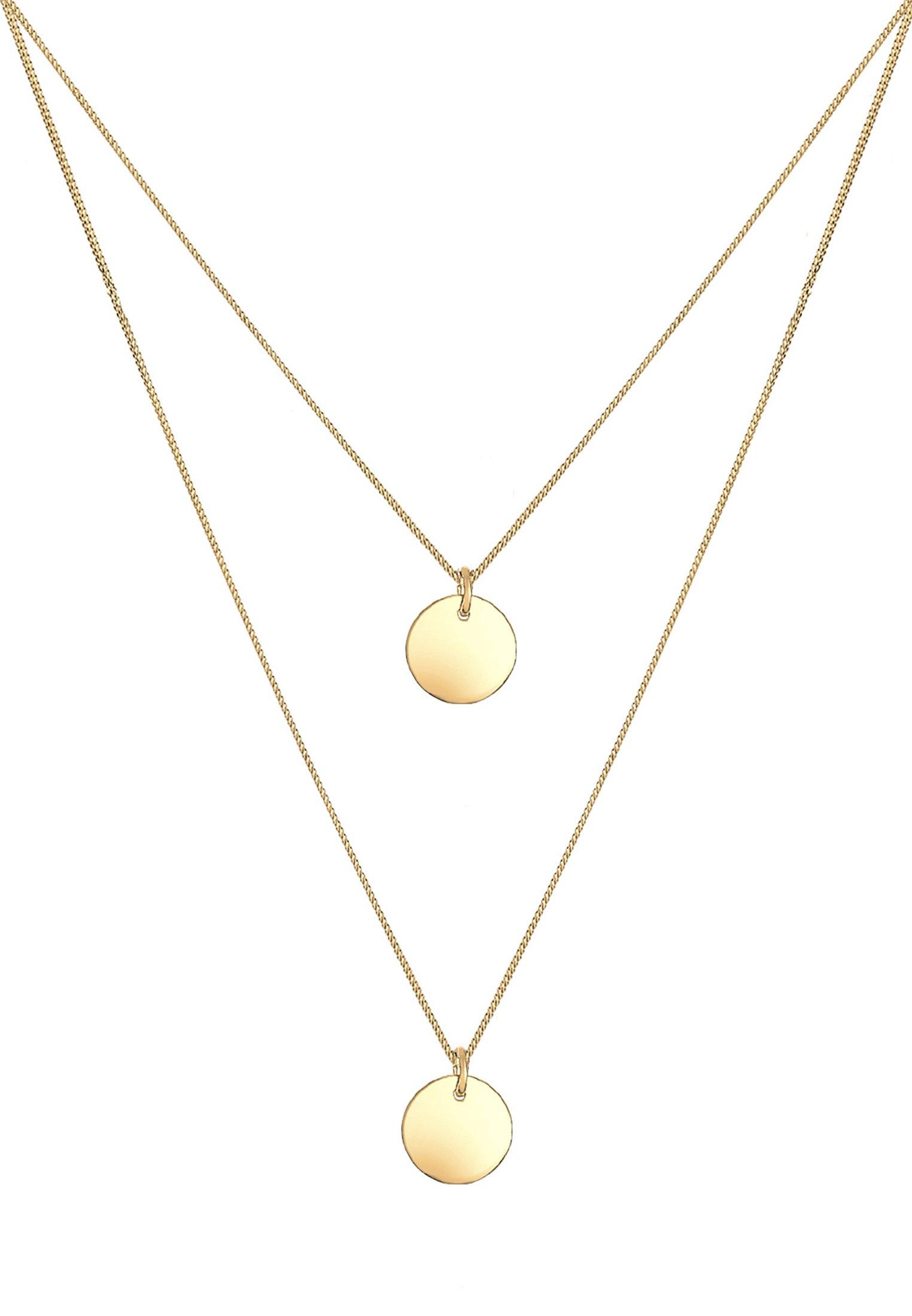 Elli  Collier Layer Pendentif Plaquettes 