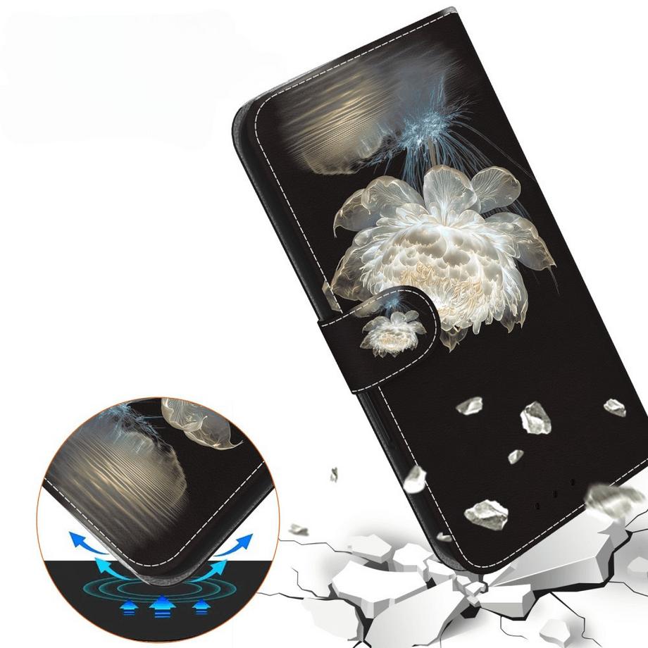 Cover-Discount  iPhone 17e / 16e - Tasche Hülle mit Blüten Motiv 