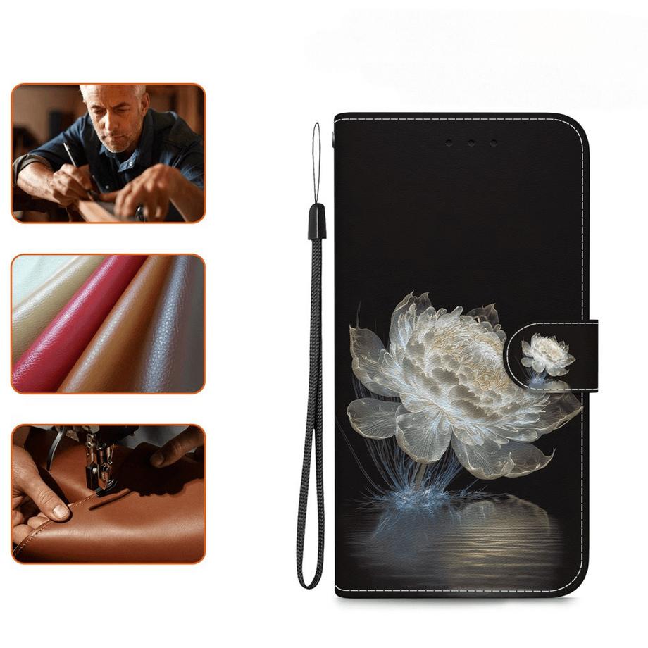 Cover-Discount  iPhone 17e / 16e - Tasche Hülle mit Blüten Motiv 