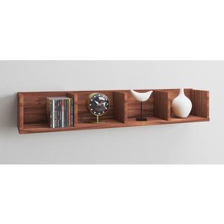 VCM Holzregal hängend | platzsparendes Regal | Maße: H. 15 x B. 97 x T. 17 cm | Elegantes Regal hängend | Aufbewahrungsregal | Bücherregal | Wandboard -  