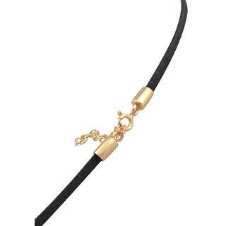 Elli  Collier Choker Herz Satinband 925 Silber 