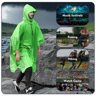 Alopini Poncho Antipioggia Impermeabile con Cappuccio  