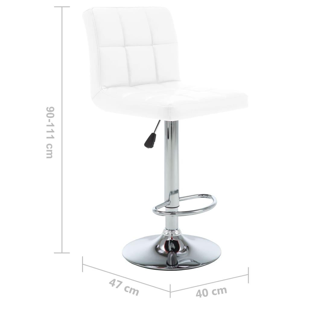 VidaXL Tabouret de bar cuir artificiel  