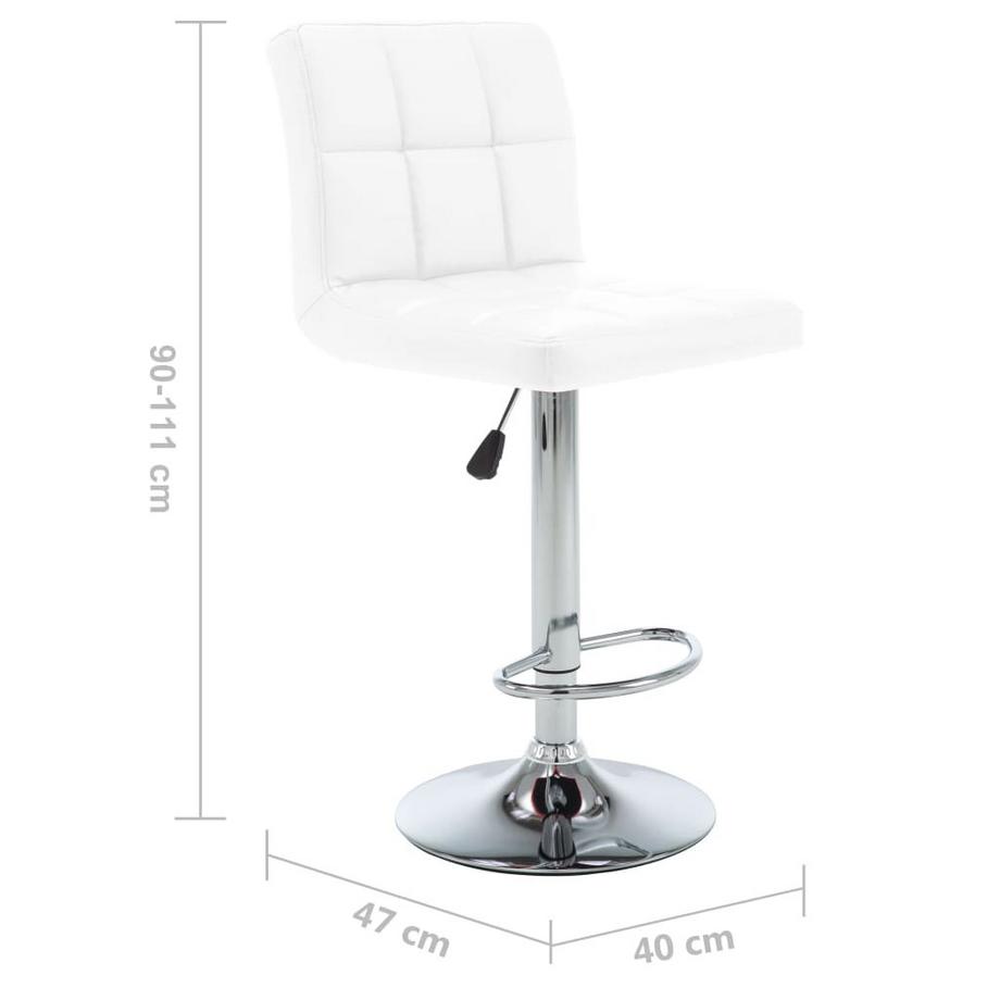 VidaXL Tabouret de bar cuir artificiel  