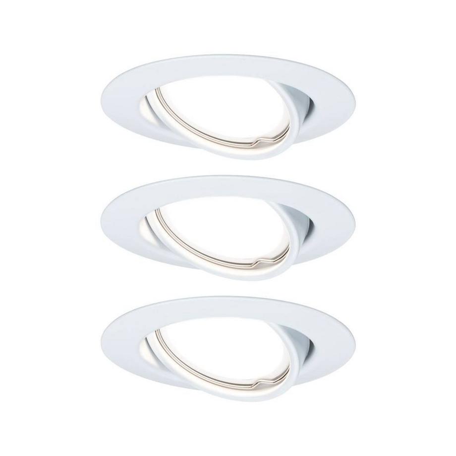 LED Einbauleuchte Base Basisset schwenkbar rund 90mm 20° GU10 3x4.5W 3x350lm 230V 3000K