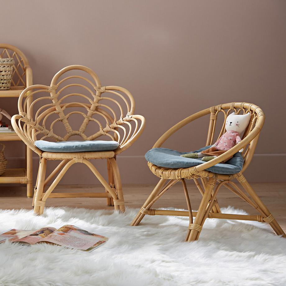 La Redoute Intérieurs Galette de chaise ronde velours  