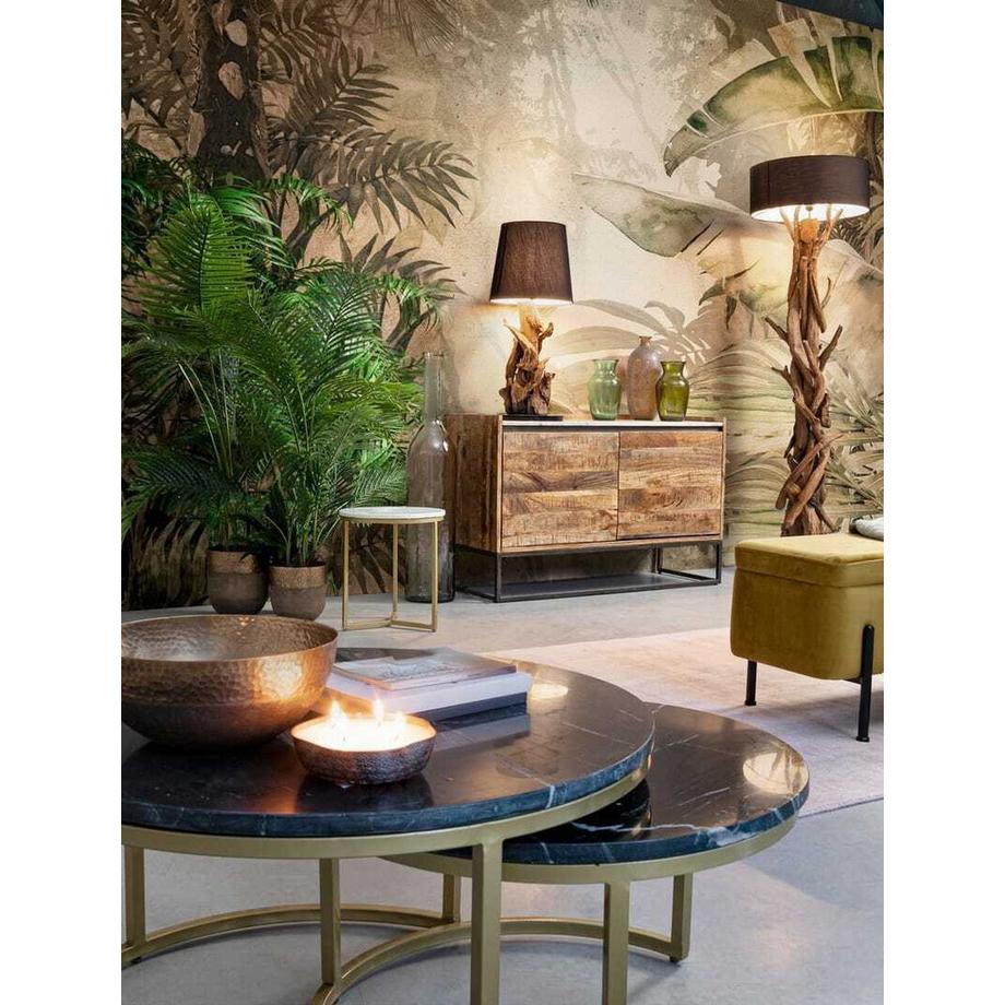 mutoni Tavolino Phoenix bianco rotondo 37  