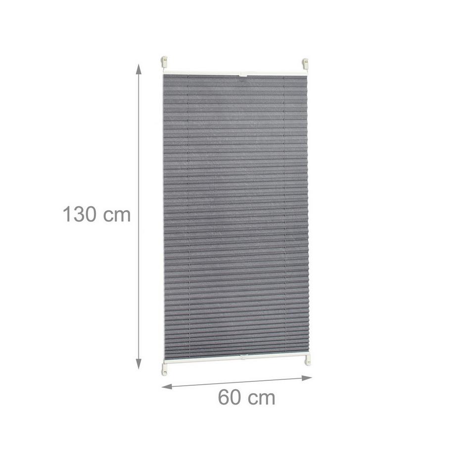 B2X  Tenda plissettata grigia senza foratura 