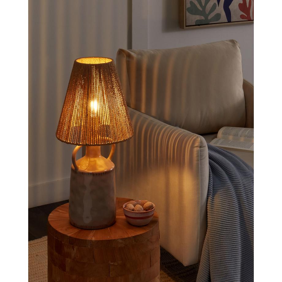 Beliani Lampada da tavolo en Ceramica Rustico LARISSOS  