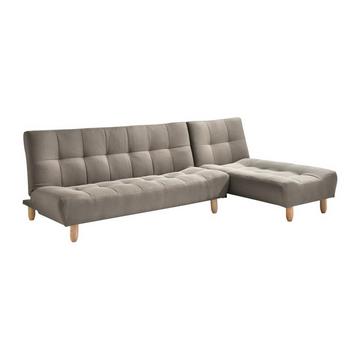 Modulierbares Schlafsofa Klappsofa - Stoff - Taupe - ESTEBAN