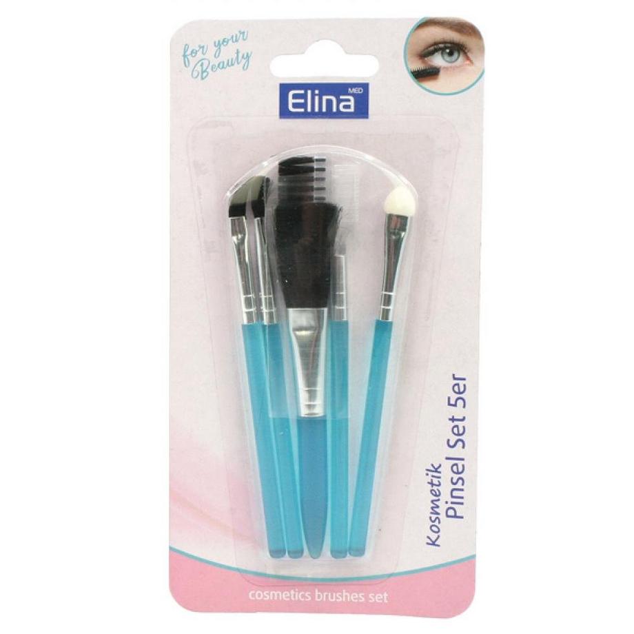 Elina  Make-up-Pinsel-Set, 5-teilig – unsortierte Farben 