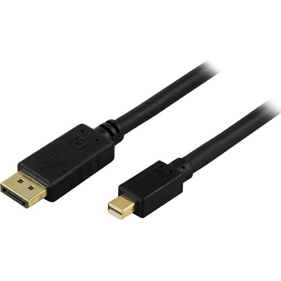 DELTACO  Câble moniteur DELTACO DisplayPort vers Mini DisplayPort - Noir 