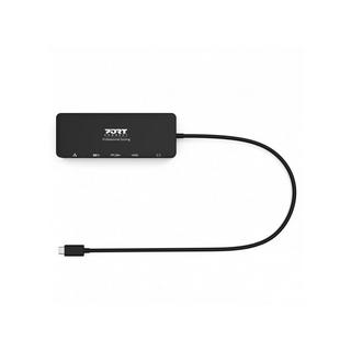 Port Designs  Port Designs 901909 Notebook-Dockingstation & Portreplikator Kabelgebunden USB 3.2 Gen 1 (3.1 Gen 1) Type-C Schwarz 