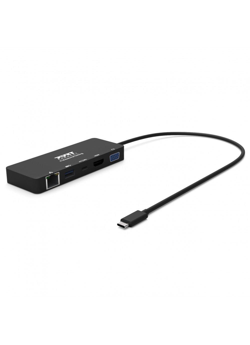 Port Designs  Port Designs 901909 Notebook-Dockingstation & Portreplikator Kabelgebunden USB 3.2 Gen 1 (3.1 Gen 1) Type-C Schwarz 