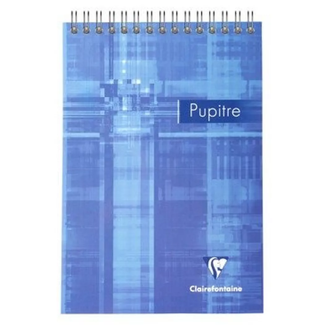 CLAIREFONTAINE Spiralheft Pupitre A5 8666C blau, liniert 80 Blatt