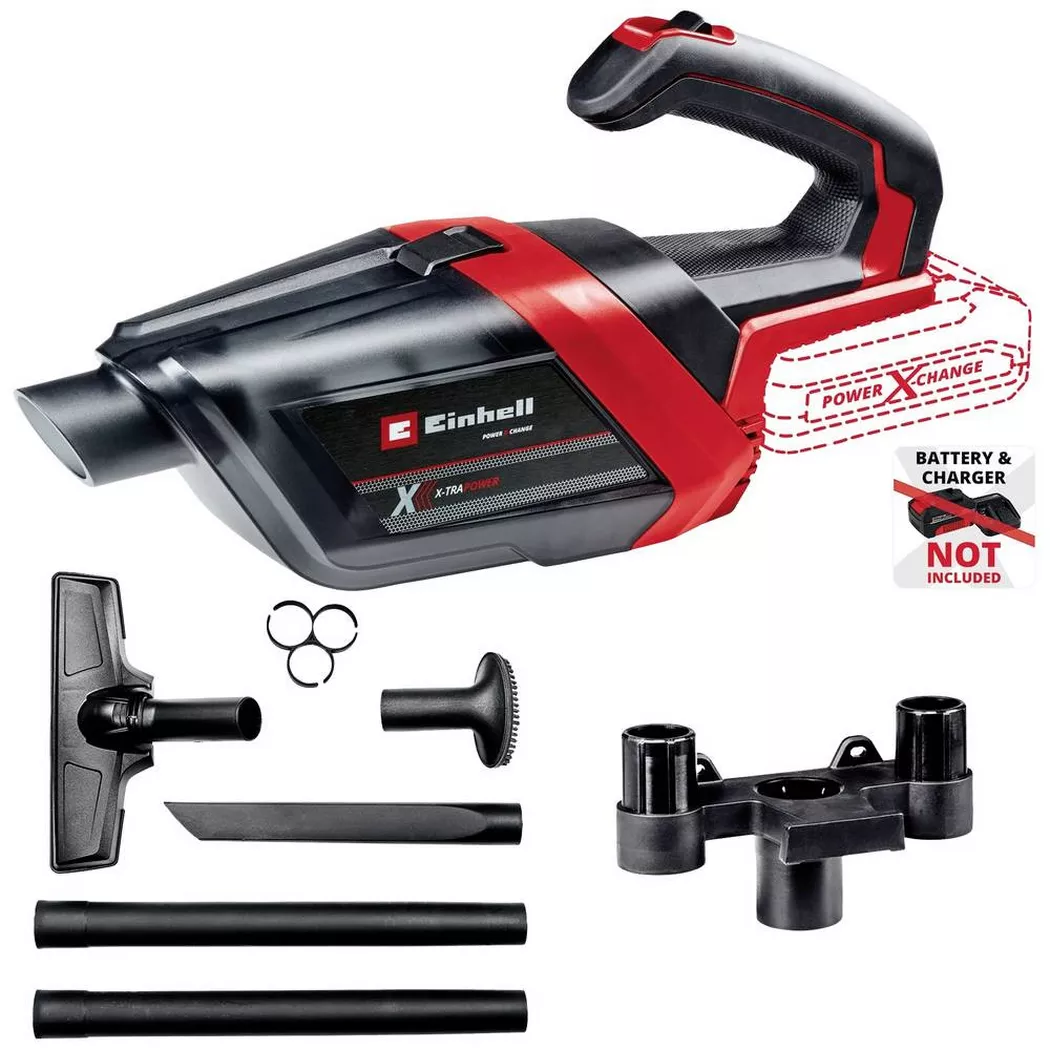 Einhell – Akku-Handstaubsauger TE-HV 18/06 Li Solo, Multicolor, One Size
