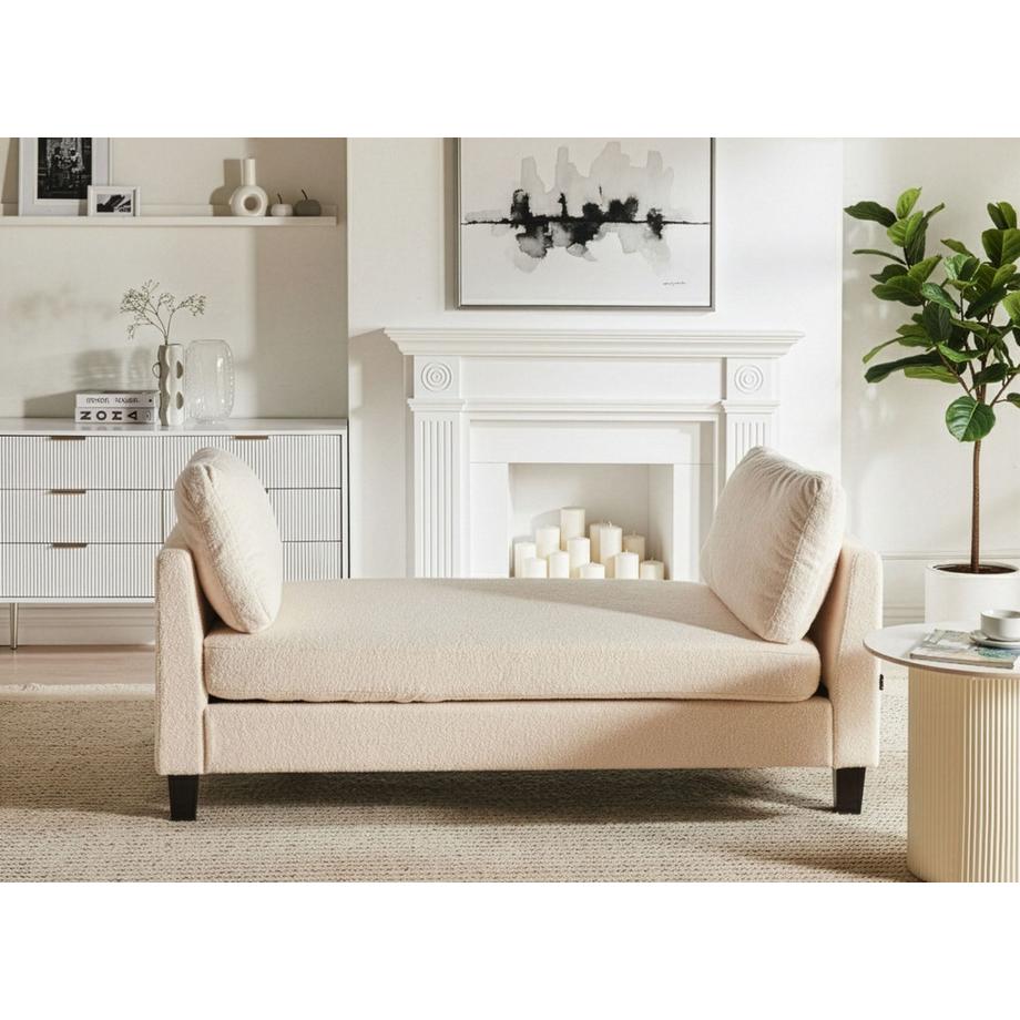 Beliani Chaiselongue aus Bouclé Skandinavisch ARCHIANE  