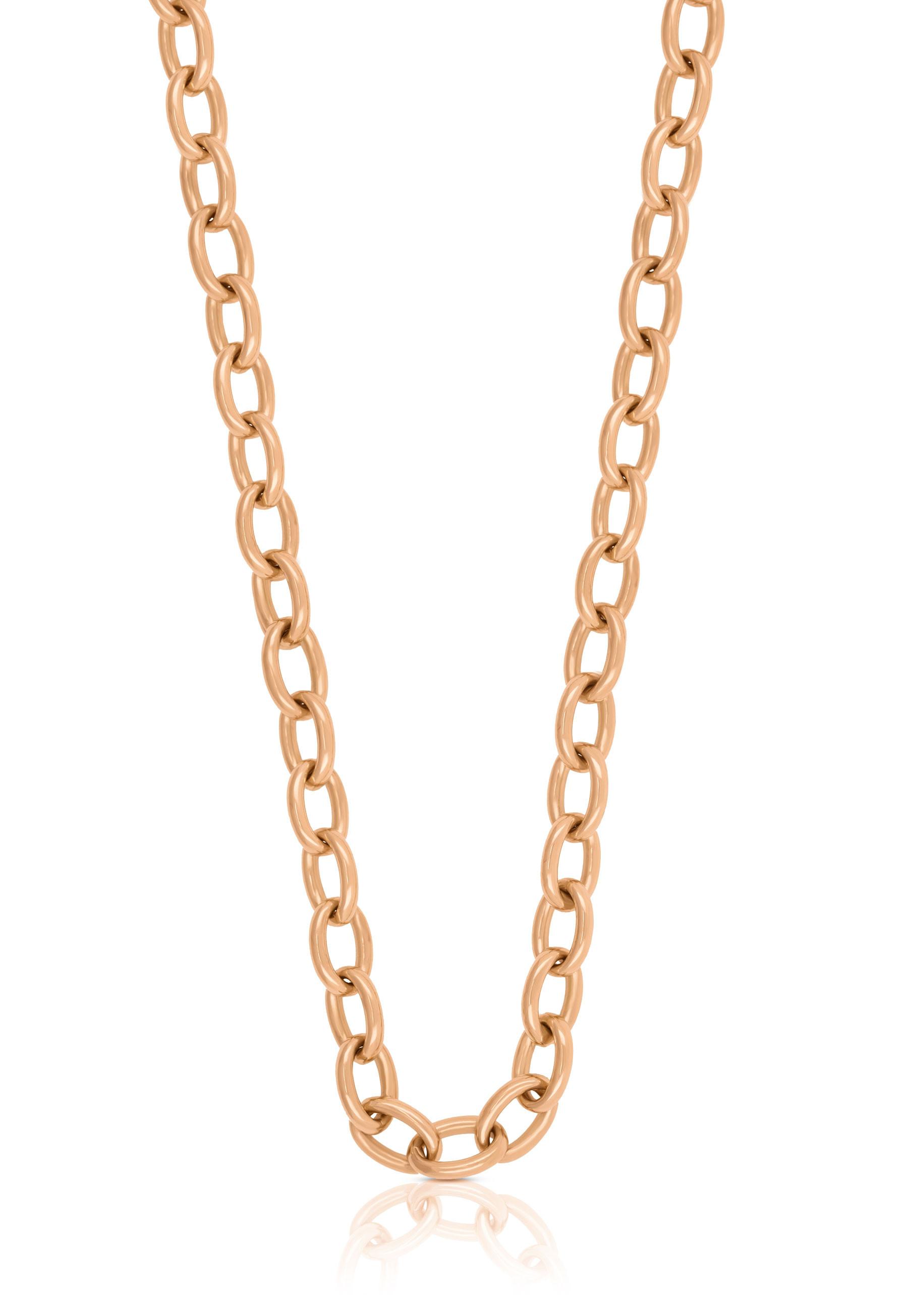 MUAU Schmuck  Collier Anker Rotgold 750, 45cm, 6mm 