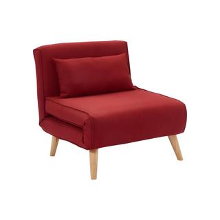 Vente-unique Poltrona letto in tessuto Rosso POSIO  