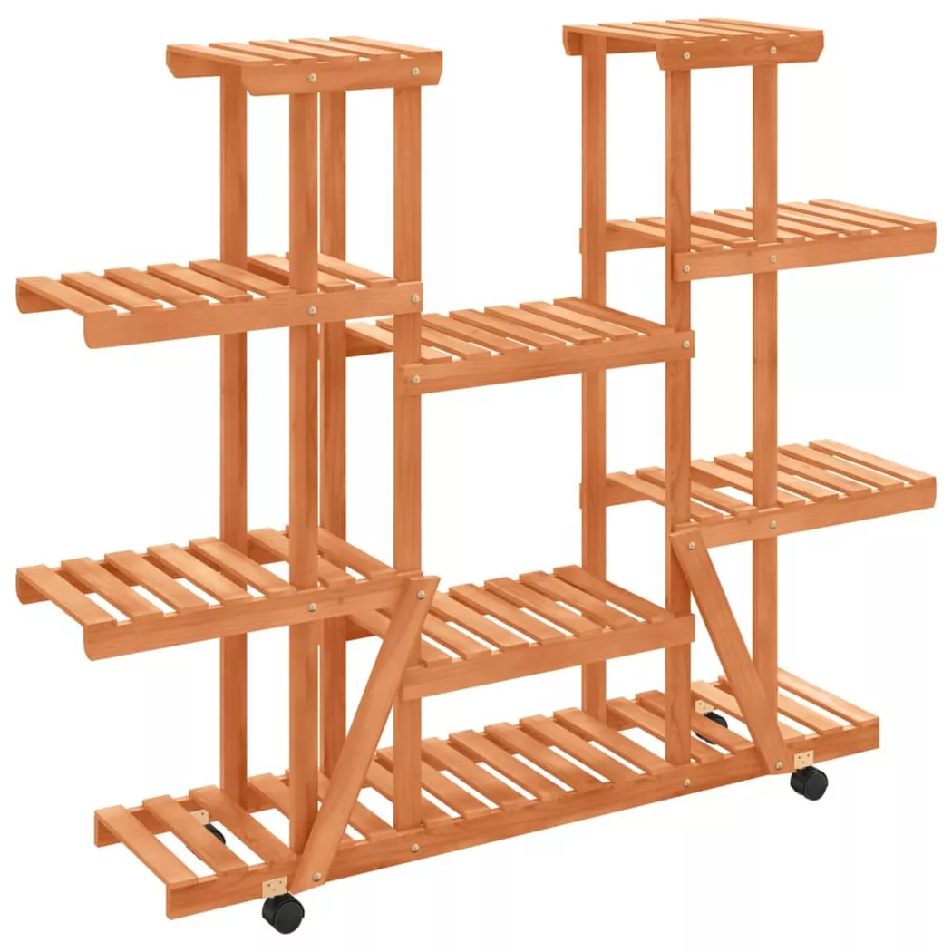 VidaXL - Blumenregal holz, One Size, Braun