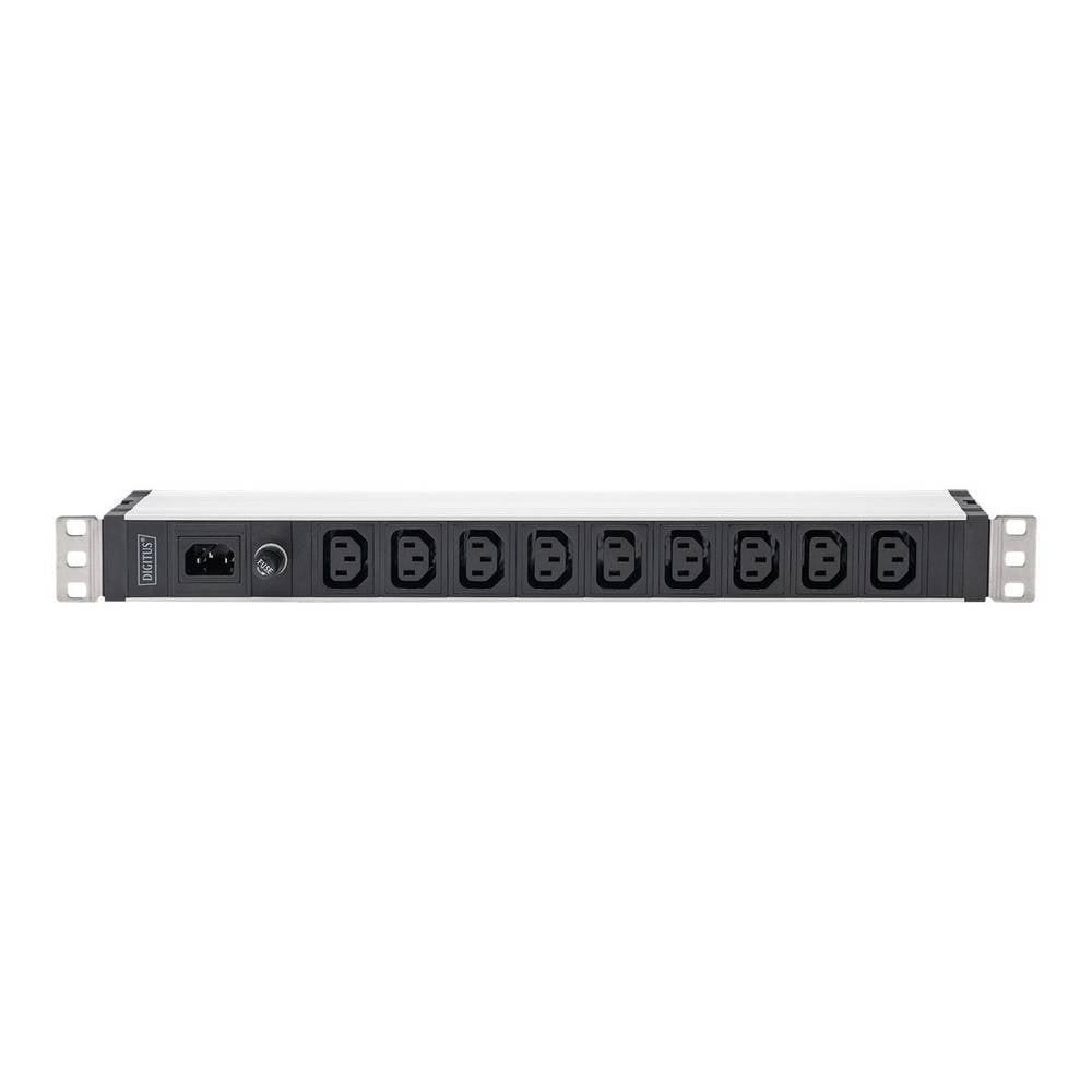 Digitus  PDU 1U, montage sur rack, 9 x C13 10A, 230VAC, 50/60Hz, IEC C14, 10 A Fuse 