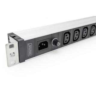 Digitus  PDU 1U, montage sur rack, 9 x C13 10A, 230VAC, 50/60Hz, IEC C14, 10 A Fuse 