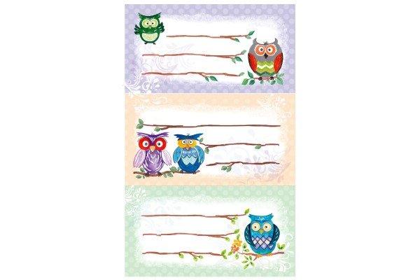 Image of Sticker Eule 8.4x16cm 59249Z farbig 2 Bogen Sticker Eule 8.4x16cm 59249Z farbig 2 Bogen