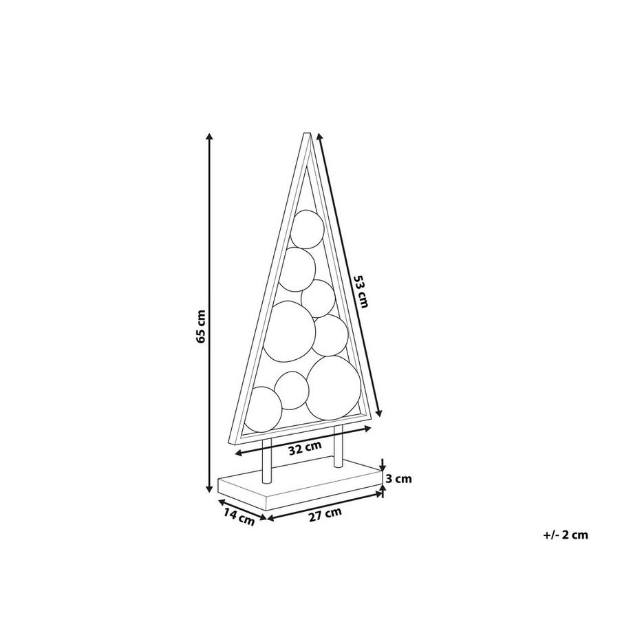 Beliani Weihnachtsdekoration aus Eisen Modern RANUA  