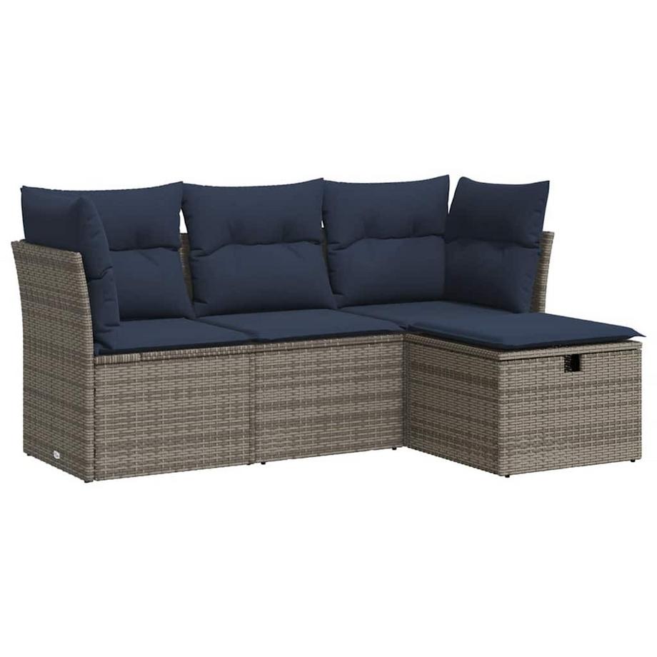set di divani da giardino Polirattan