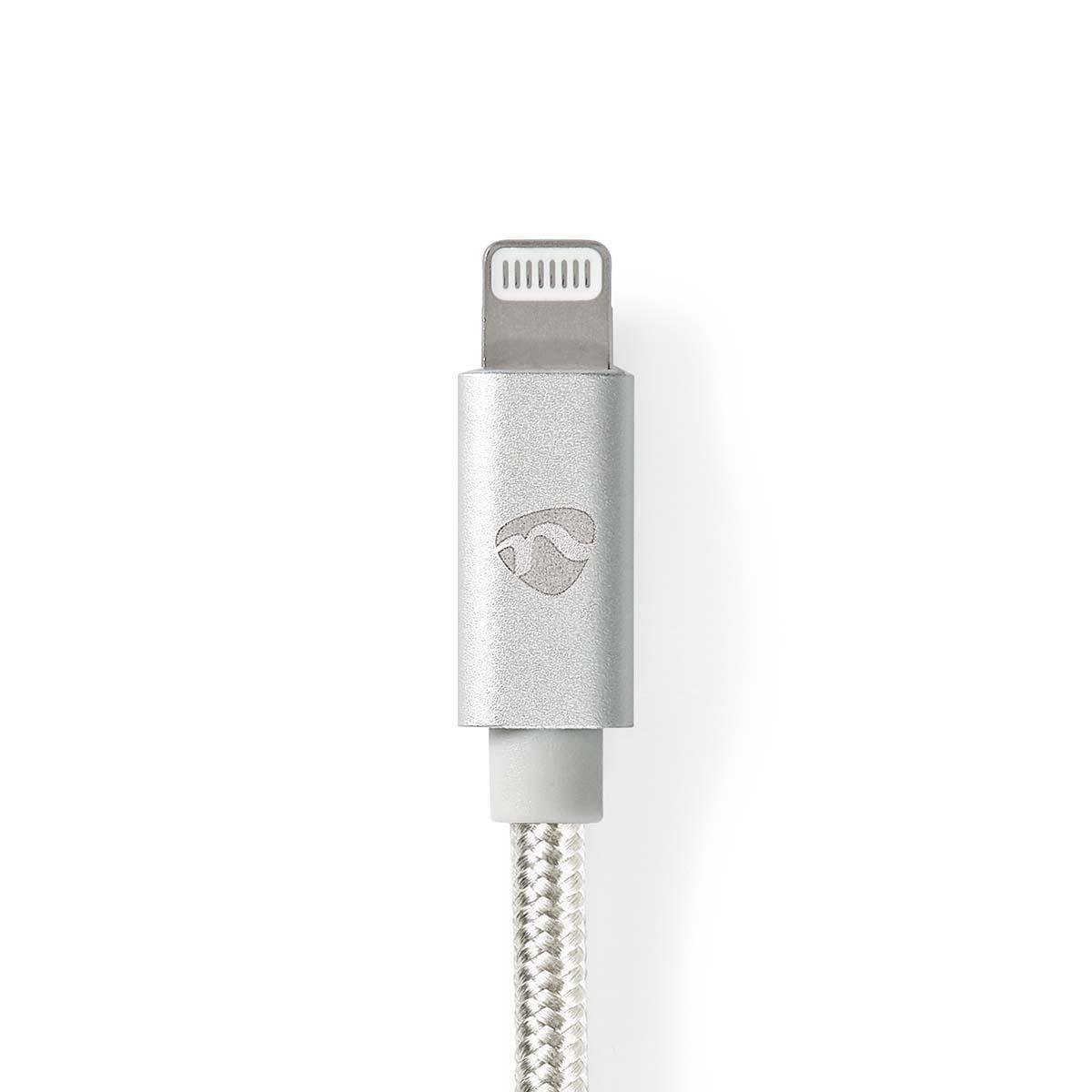 Nedis  Cavo Lightning | USB 2.0 | Apple Lightning, 8-pin | USB-A Maschio | 480 Mbps | Placcato oro | 3,00 m | Rotondo | Intrecciato / Nylon | Alluminio | Scatola con finestra coperta 
