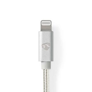Nedis  Cavo Lightning | USB 2.0 | Apple Lightning, 8-pin | USB-A Maschio | 480 Mbps | Placcato oro | 3,00 m | Rotondo | Intrecciato / Nylon | Alluminio | Scatola con finestra coperta 