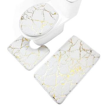 Set di tappeti da bagno, 3 pezzi