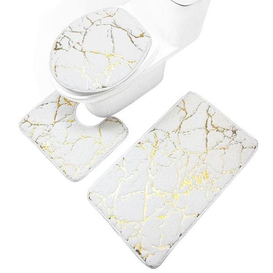 Set Badezimmerteppiche, 3-teilig