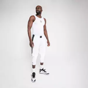 Funktionsshirt Basketball UT500 Slim-Schnitt Herren NBA Brooklyn Nets weiss