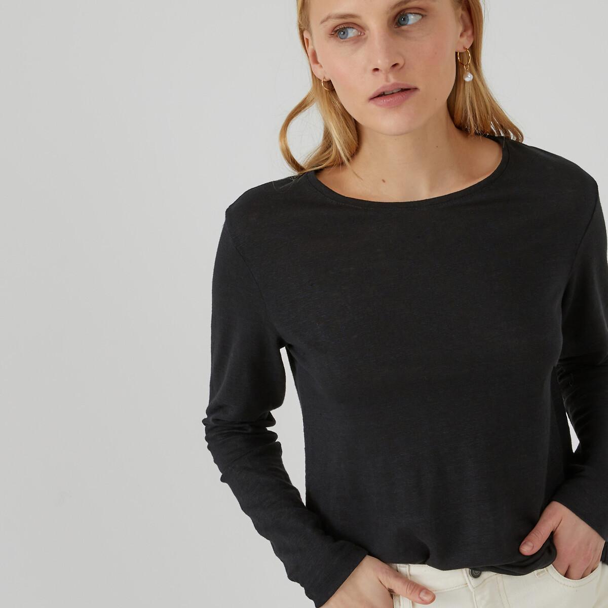 La Redoute Collections  Shirt mit rundem Ausschnitt 