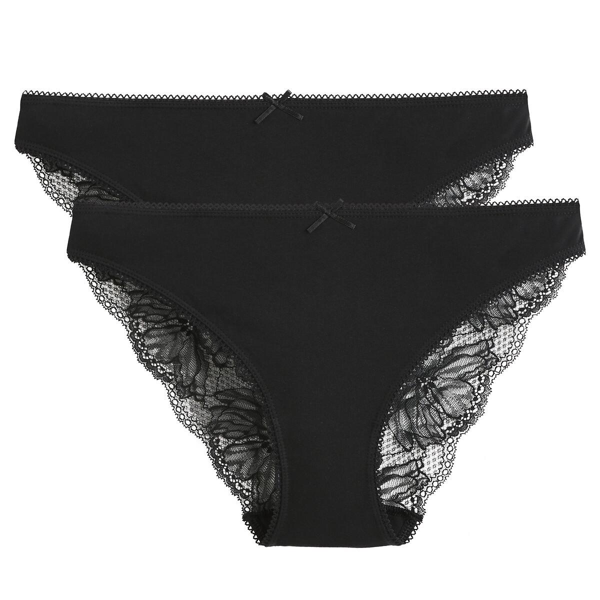 La Redoute Collections  Lot de 2 slips en dentelle 