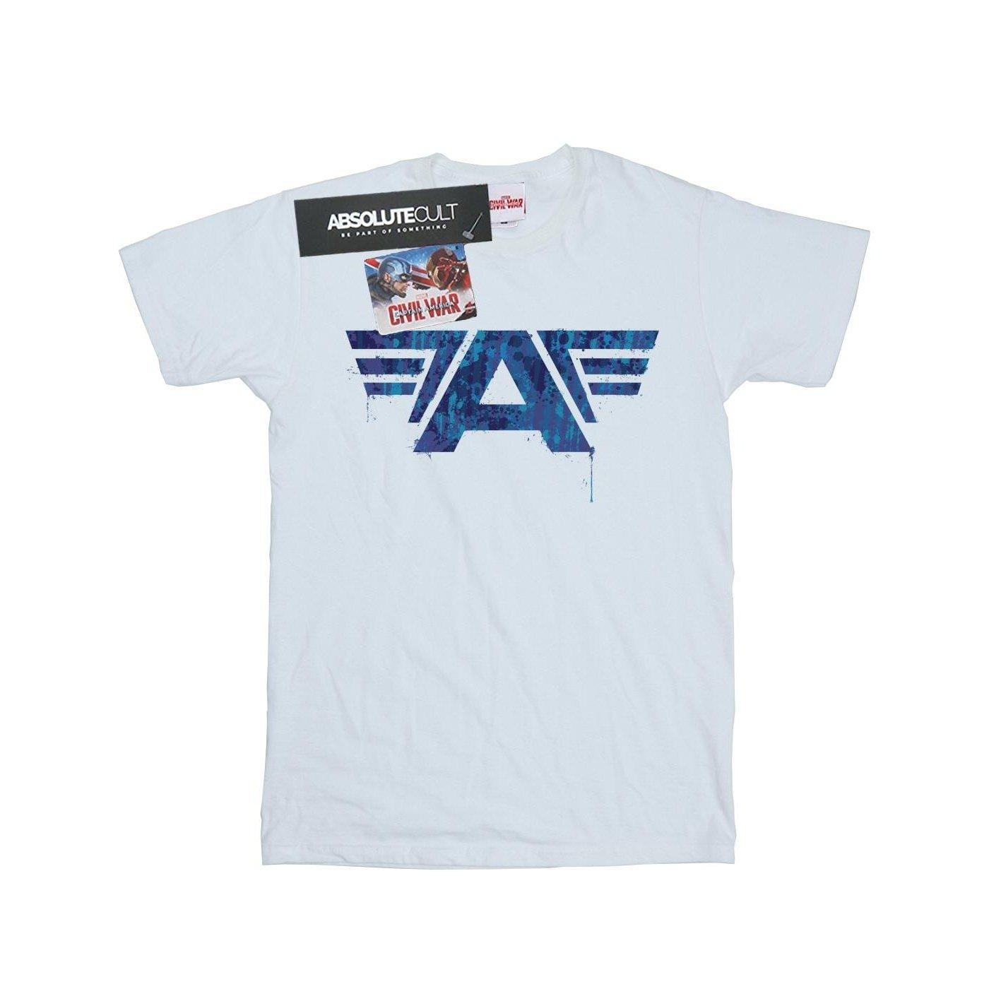 Image of Captain America Civil War A Game Tshirt Unisex Weiss 140/146