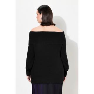 Ulla Popken  Pullover con apertura sulle spalle e maniche lunghe 