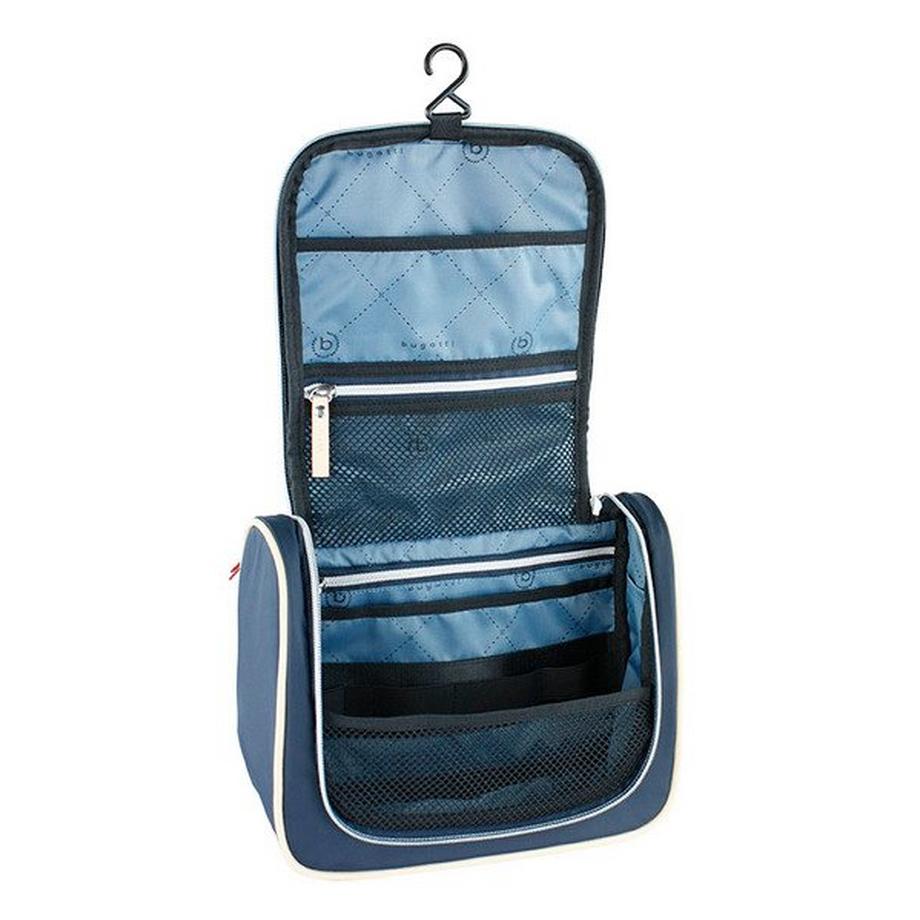 BUGATTI Lido Beauty Case con Cerniera Navy  