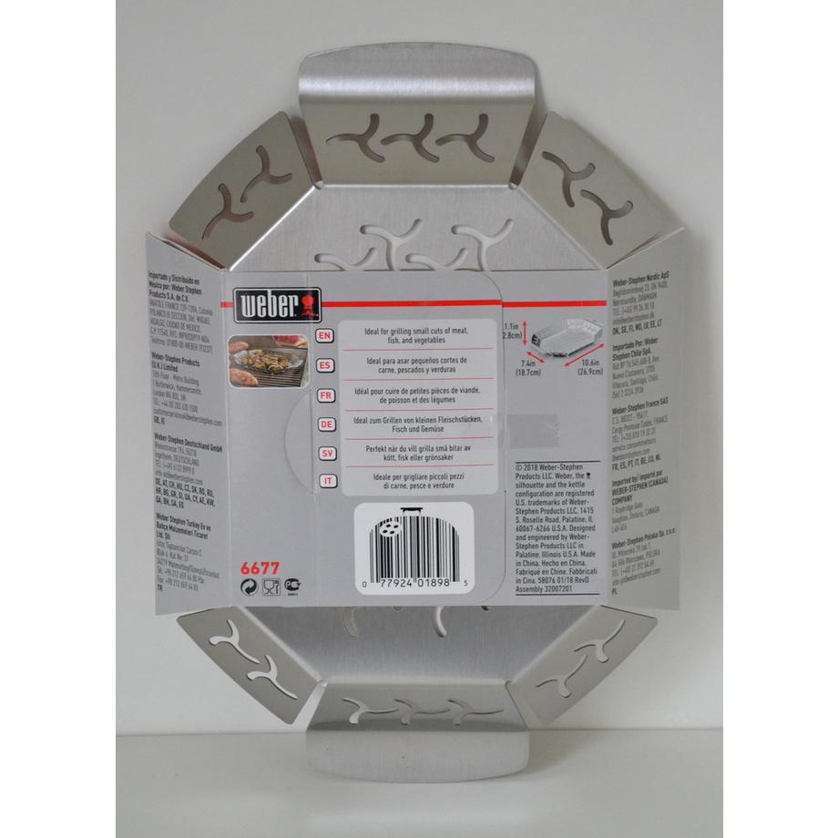 WEBER  6677 Gemüsekorb klein, Edelstahl 