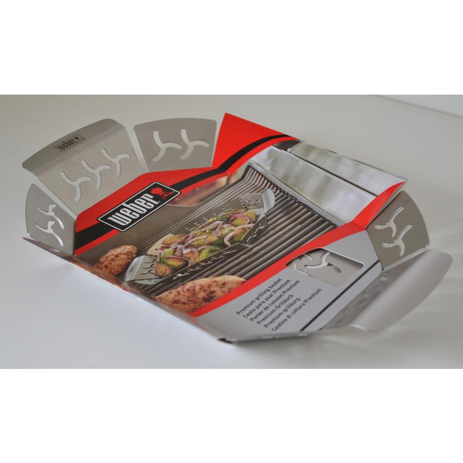 WEBER  6677 Gemüsekorb klein, Edelstahl 