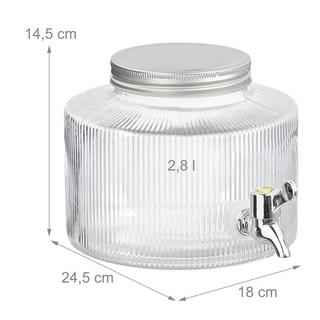 Northix Siringa decorativa per bevande da 2,8 litri  