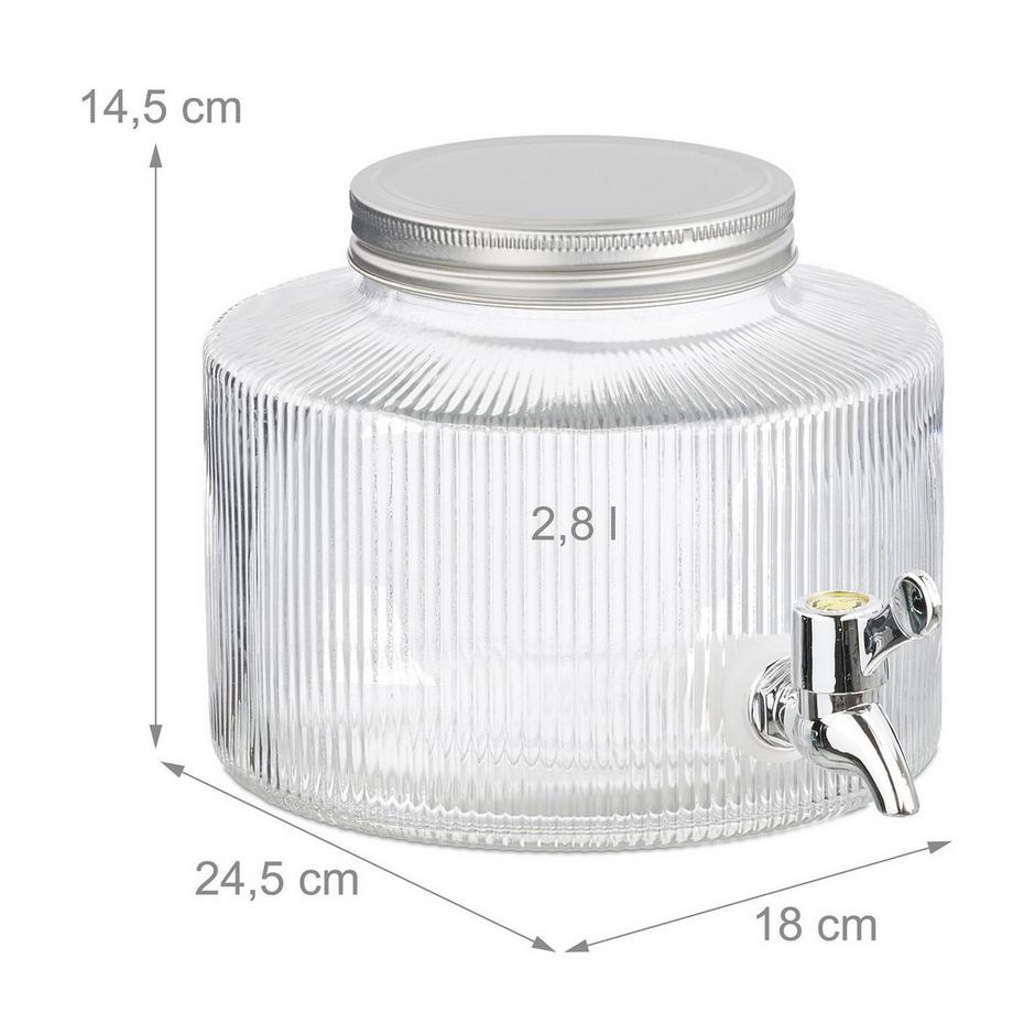 Northix Siringa decorativa per bevande da 2,8 litri  