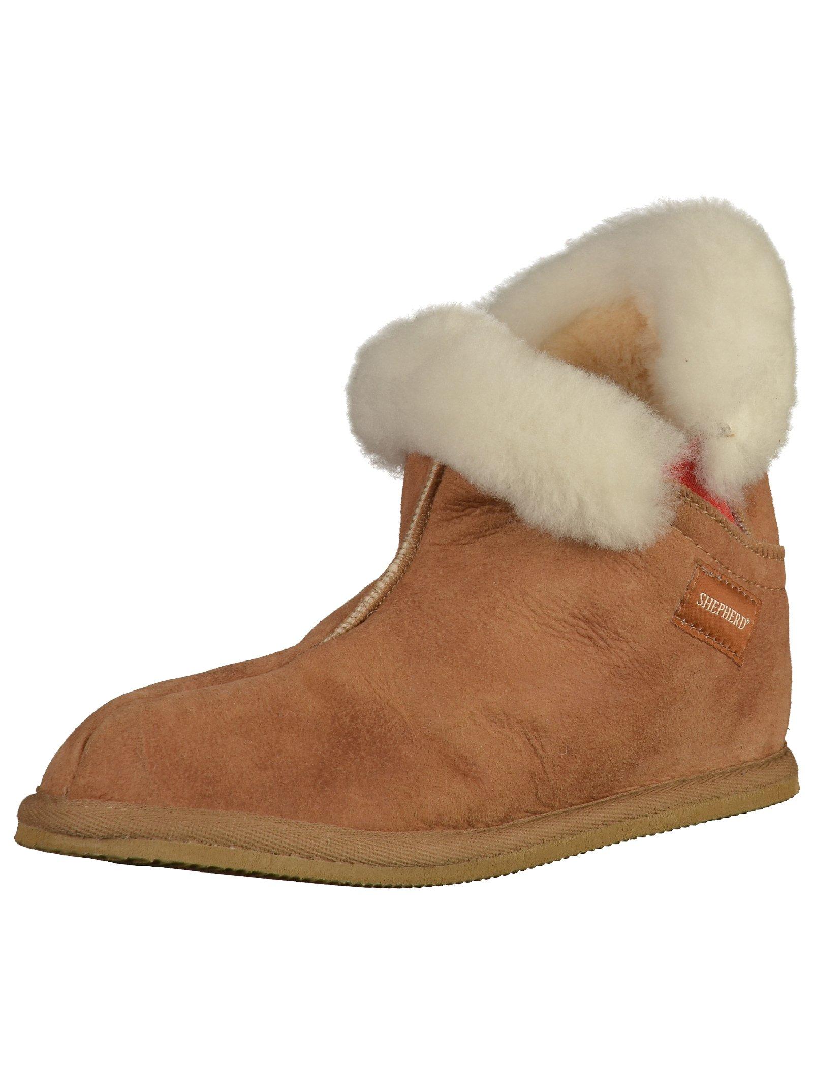 Image of Hausschuhe Damen Cognac 40