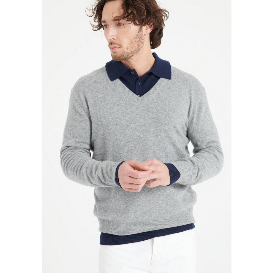 LUKE 1 Maglione con scollo a V - 100% cashmere