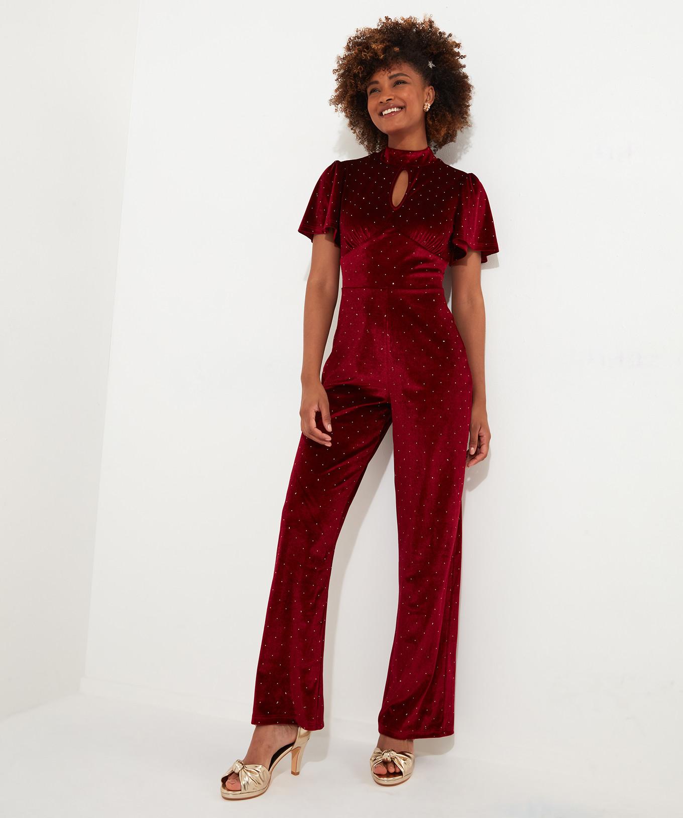 Joe Browns  Jumpsuit mit glitzernden Flatterärmeln 